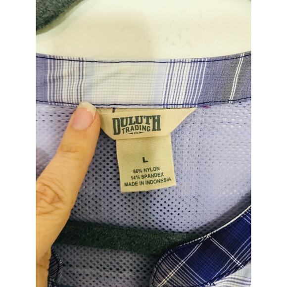 Duluth Trading Flex Sidewinder Shirt Stretch Outdoor Vented Performance, L - Picture 11 of 12